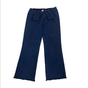 Giocam Blue Frayed Pants Size L